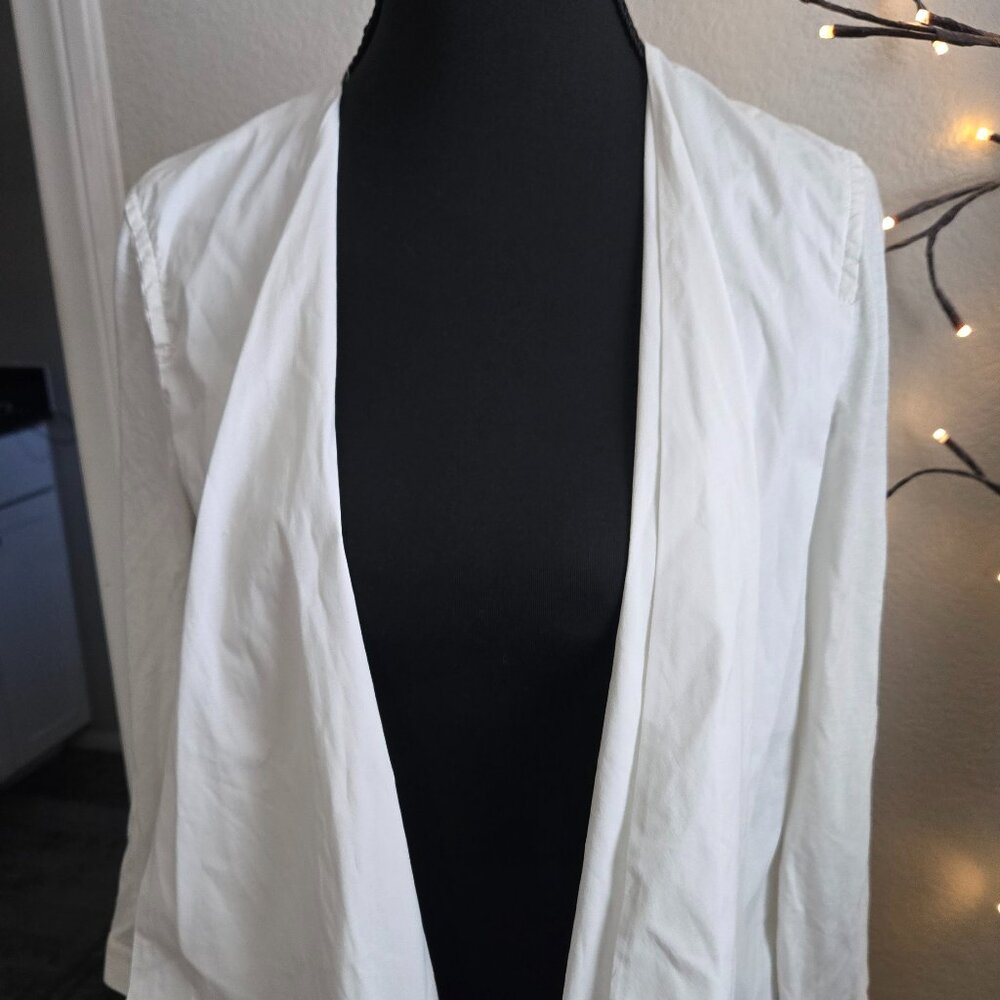 BCBG Maxazria - XS Waterfall cardigan - FLAWED - White/Super Soft